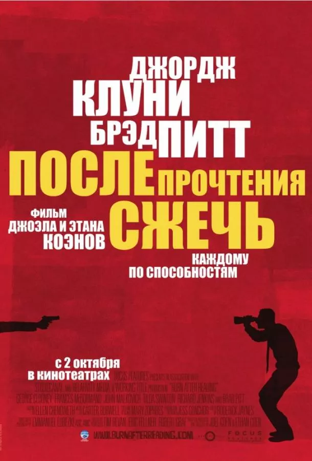 После прочтения сжечь смотреть онлайн бесплатно